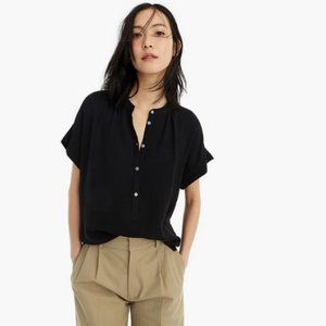 J. Crew Point Sur Drapey Popover Top, Sz S